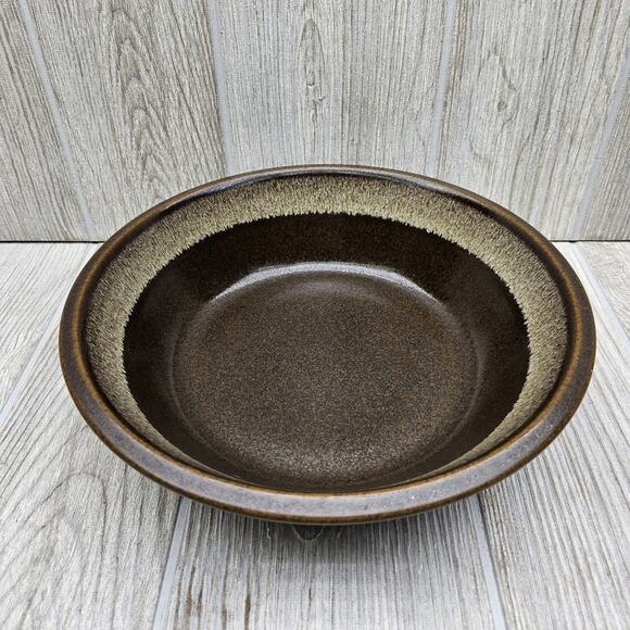Mikasa Ultima Plus F2000 Round Vegetable Serving Bowl Dish‎ 9" Brown Tan Band - Picture 2 of 6